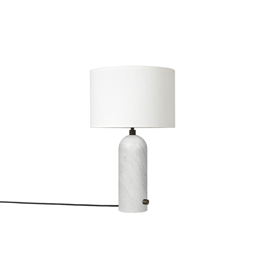 Gravity Bordslampa Small White Marble/White