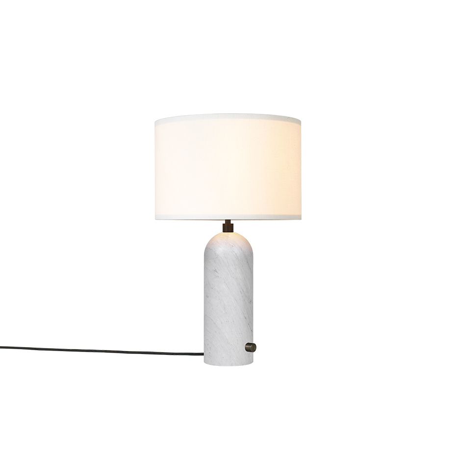 Gravity Bordslampa Small White Marble/White
