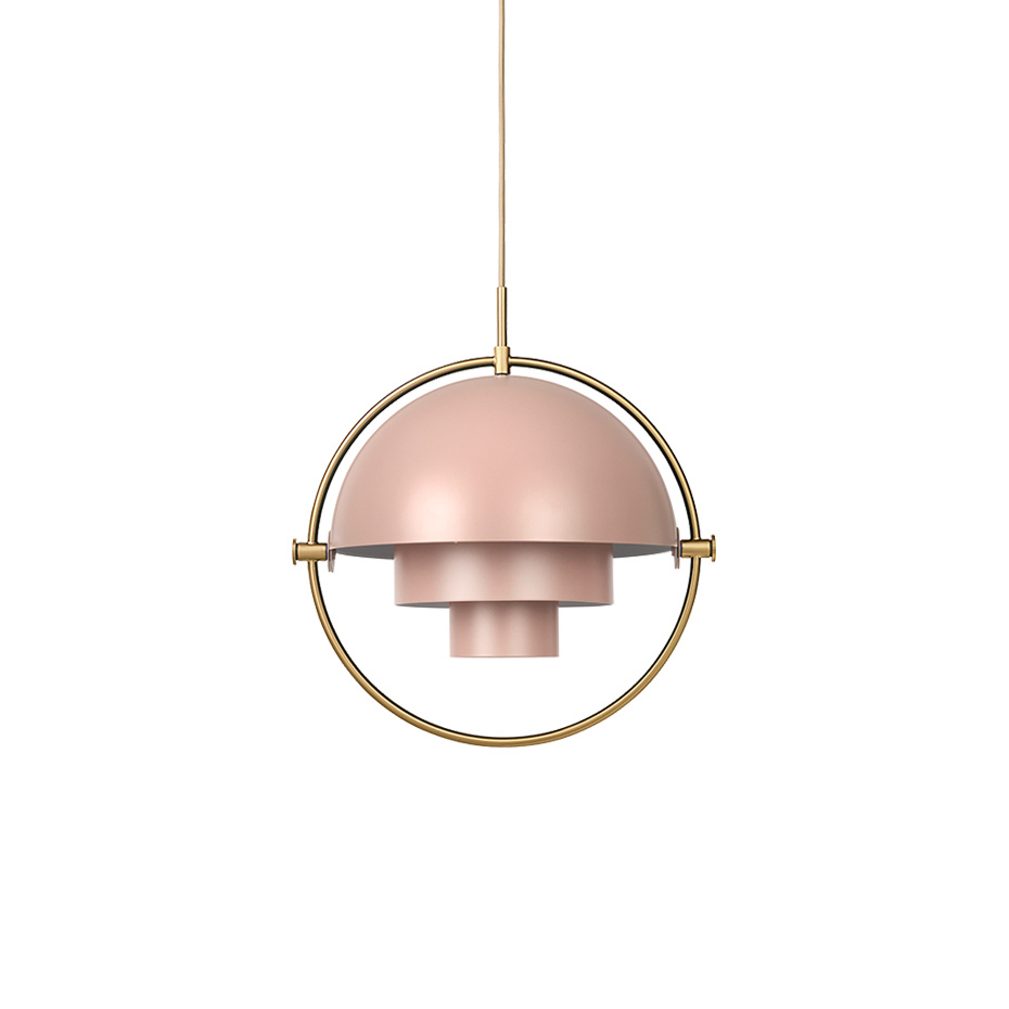 Multi-Lite Pendel Rose Dust/Brass
