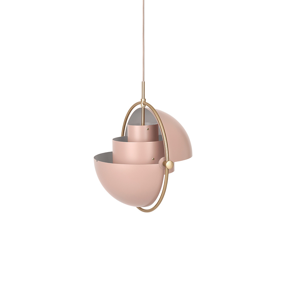 Multi-Lite Pendel Rose Dust/Brass