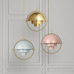 Multi-Lite Pendel Rose Dust/Brass Multi-Lite Pendel Rose Dust/Brass