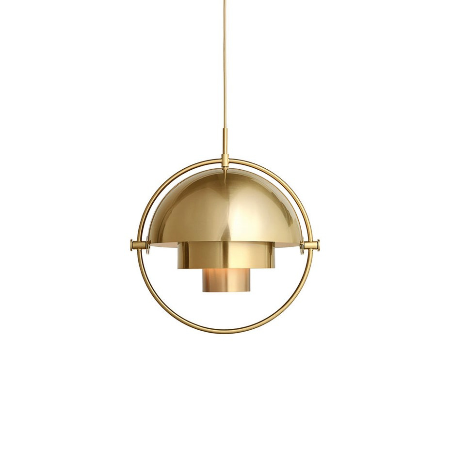 Multi-Lite Pendel Shiny Brass/Brass