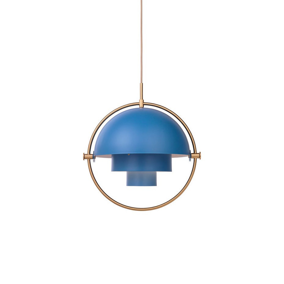 Multi-Lite Pendel Nordic Blue/Brass