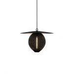 Satellite Pendel Medium Soft Black Semi Matt Satellite Pendel Medium Soft Black Semi Matt