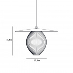 Satellite Pendel Large Cream White Semi Matt Satellite Pendel Large Cream White Semi Matt