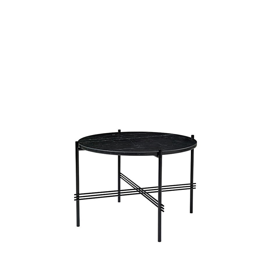 TS Coffee Table Ø55cm Black Marquina Marble