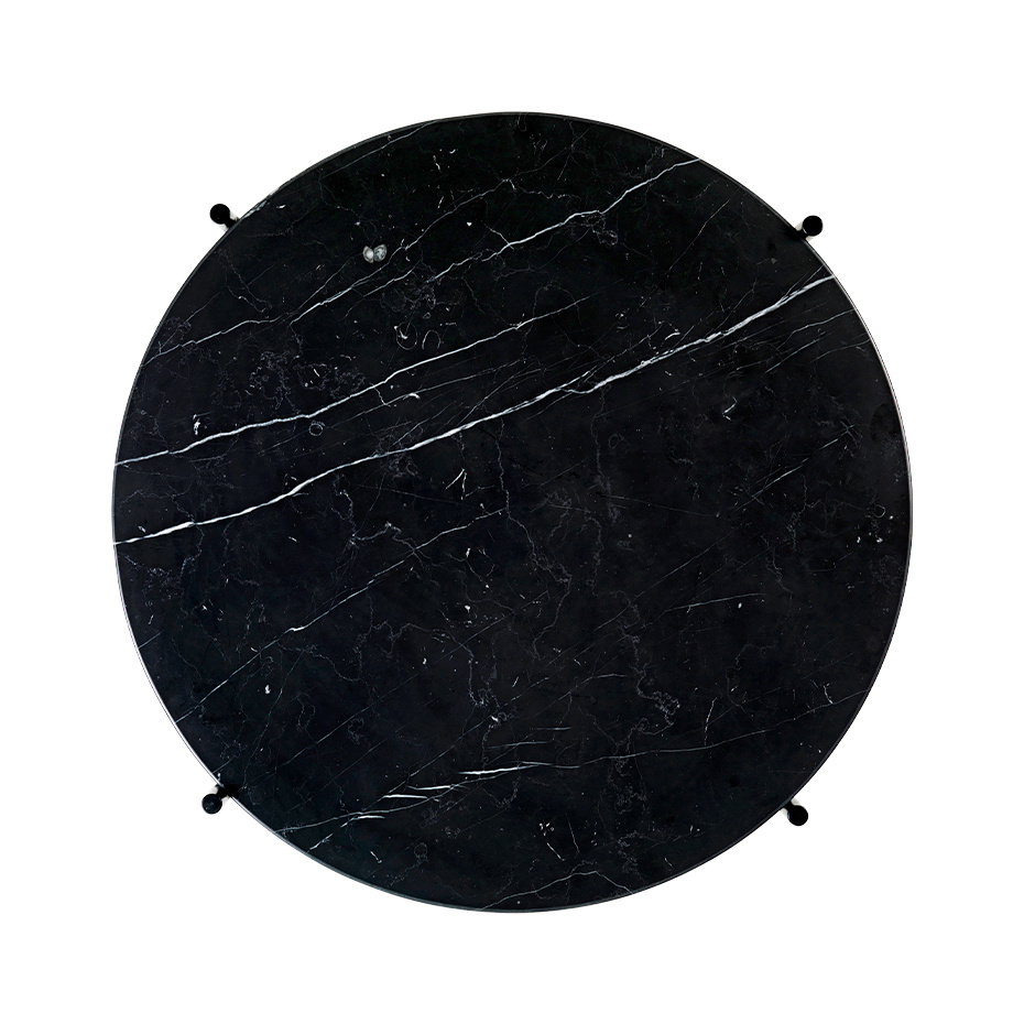 TS Coffee Table Ø55cm Black Marquina Marble