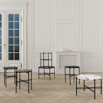 TS Coffee Table Ø55cm Black Marquina Marble TS Coffee Table Ø55cm Black Marquina Marble