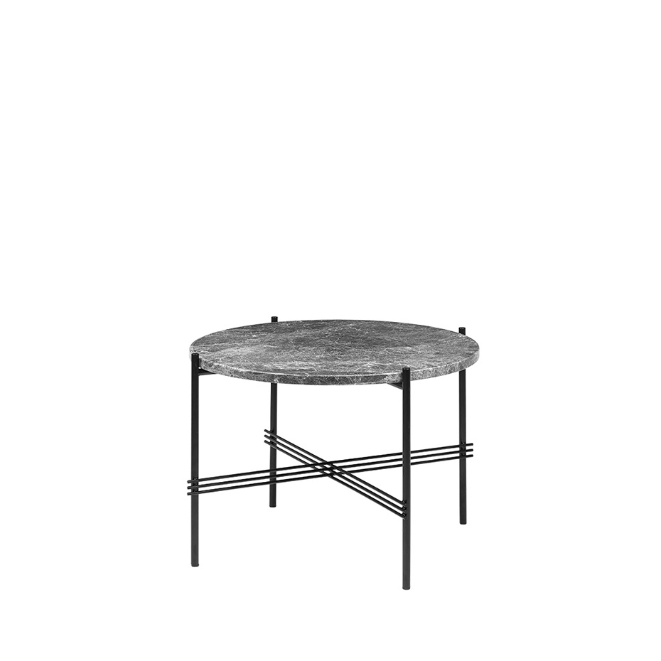 TS Coffee Table Ø55cm Grey Emperador Marble