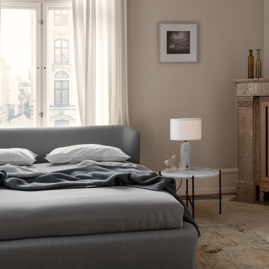 TS Coffee Table Ø55cm Grey Emperador Marble