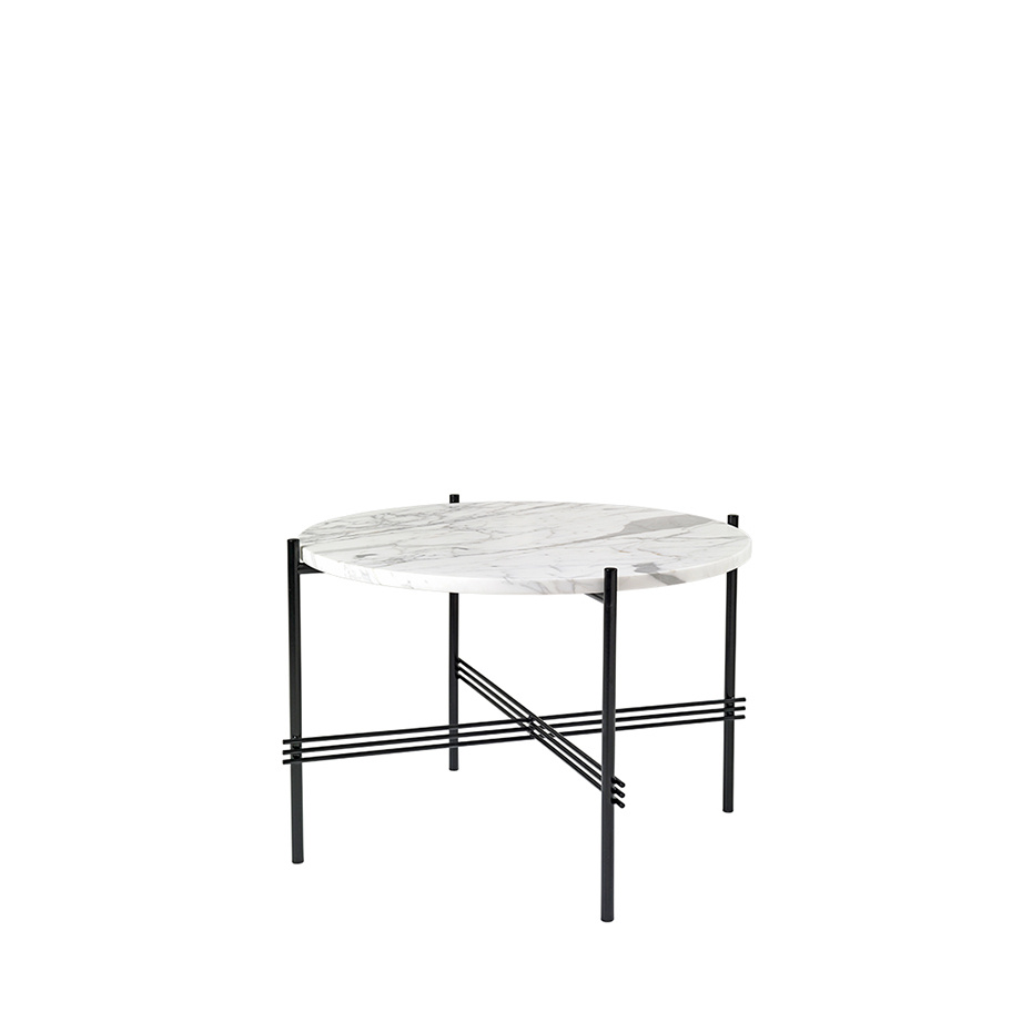 TS Coffee Table Ø55cm White Carrara Marble