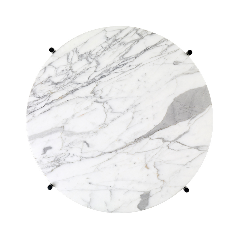 TS Coffee Table Ø55cm White Carrara Marble