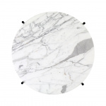 TS Coffee Table 55cm White Carrara Marble