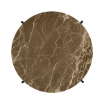 TS Coffee Table 55cm Brown Emperador Marble