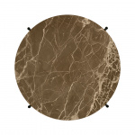 TS Coffee Table Ø55cm Brown Emperador Marble TS Coffee Table Ø55cm Brown Emperador Marble
