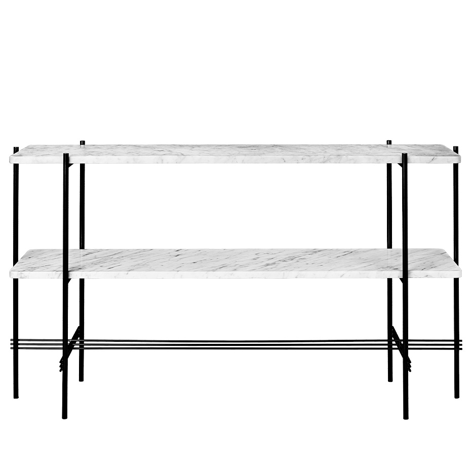 TS Console Table 120cm White Carrara Marble