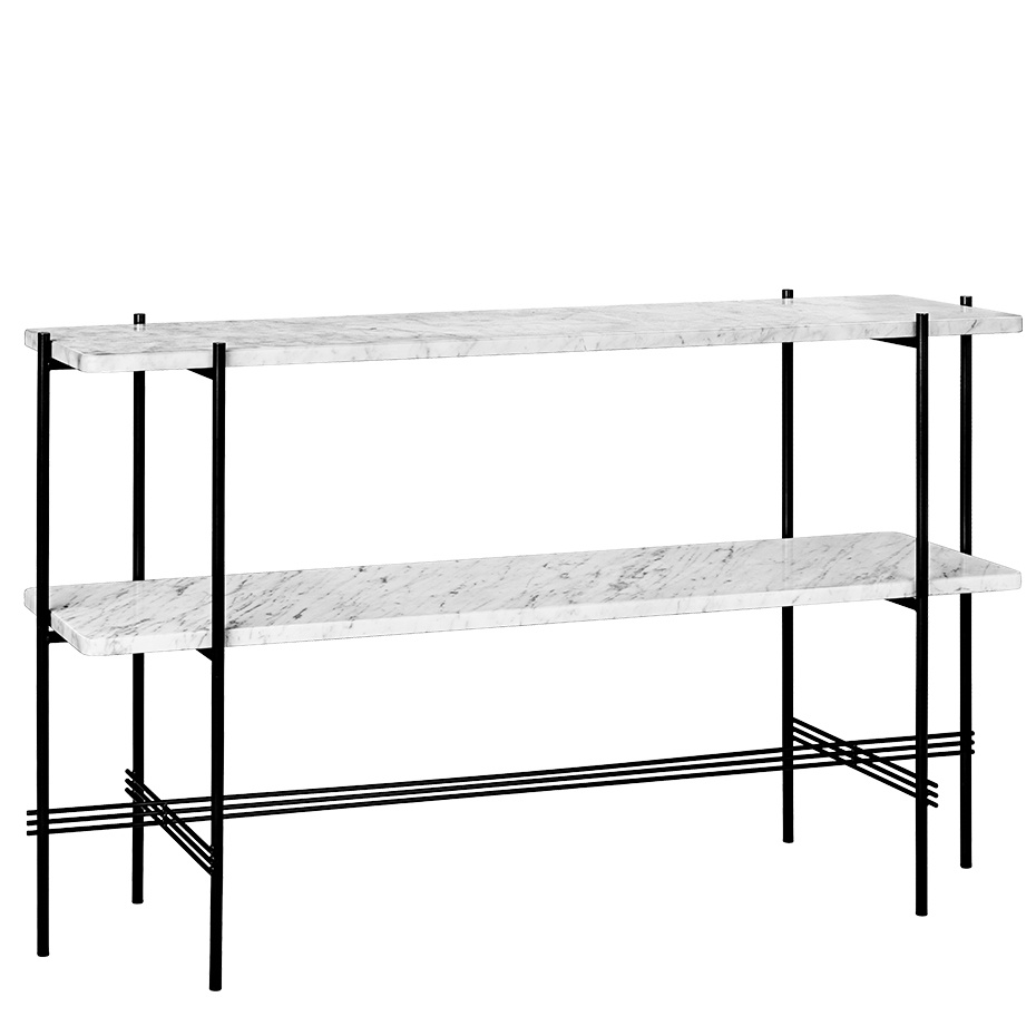 TS Console Table 120cm White Carrara Marble