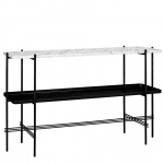 TS Console Table 120cm With Tray White Carrara Marble TS Console Table 120cm With Tray White Carrara Marble