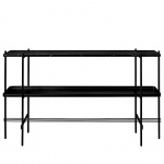 TS Console Table 120cm With Tray Black Marquina Marble