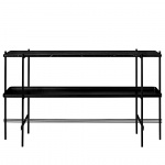 TS Console Table 120cm With Tray Black Marquina Marble TS Console Table 120cm With Tray Black Marquina Marble