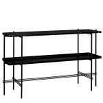 TS Console Table 120cm With Tray Black Marquina Marble TS Console Table 120cm With Tray Black Marquina Marble