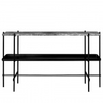 TS Console Table 120cm With Tray Grey Emperador Marble TS Console Table 120cm With Tray Grey Emperador Marble
