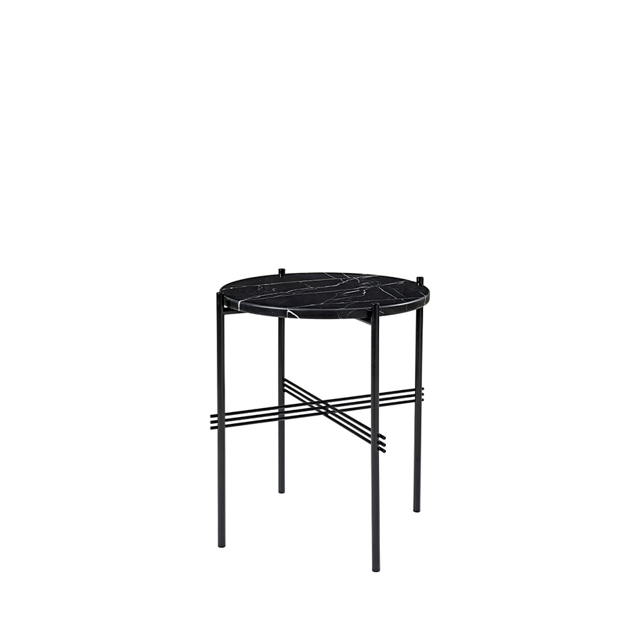TS Coffee Table Ø40cm Black Marquina Marble