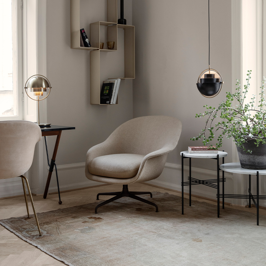 TS Coffee Table Ø40cm Black Marquina Marble