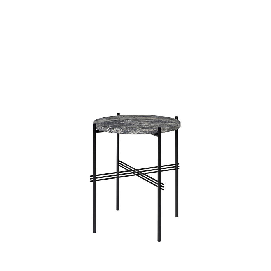 TS Coffee Table Ø40cm Grey Emperador Marble