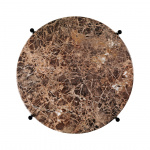 TS Coffee Table Ø40cm Brown Emperador Marble TS Coffee Table Ø40cm Brown Emperador Marble
