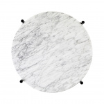 TS Coffee Table 40cm White Carrara Marble