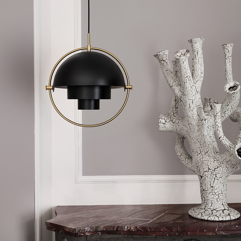 Multi-Lite Pendel Small Black/Brass