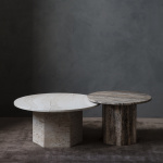 Epic Coffee Table Ø60cm Burnt Red Travertine Epic Coffee Table Ø60cm Burnt Red Travertine