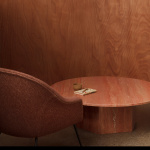 Epic Coffee Table Ø80cm Burnt Red Travertine Epic Coffee Table Ø80cm Burnt Red Travertine