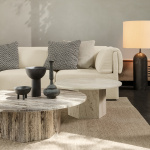 Epic Coffee Table Ø80cm Neutral White Travertine Epic Coffee Table Ø80cm Neutral White Travertine
