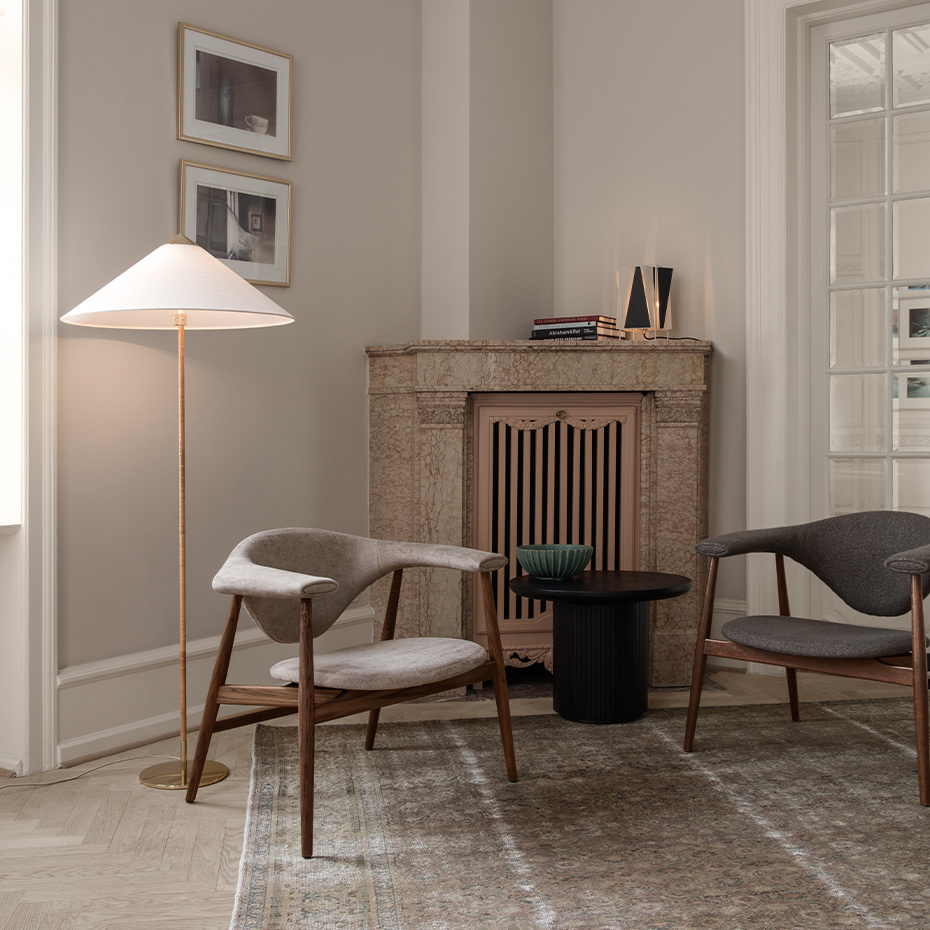 Moon Coffee Table Ø60cm Soaped Oak