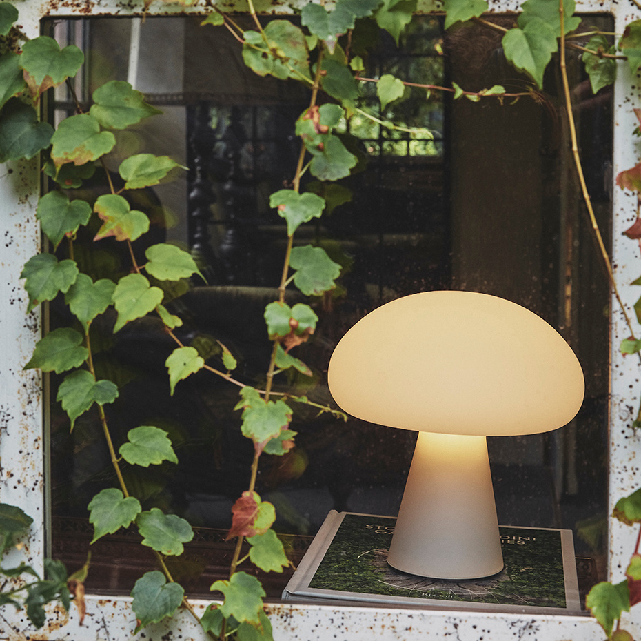 Obello Portable Bordslampa Frosted Glass