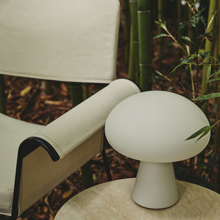 Obello Portable Bordslampa Frosted Glass