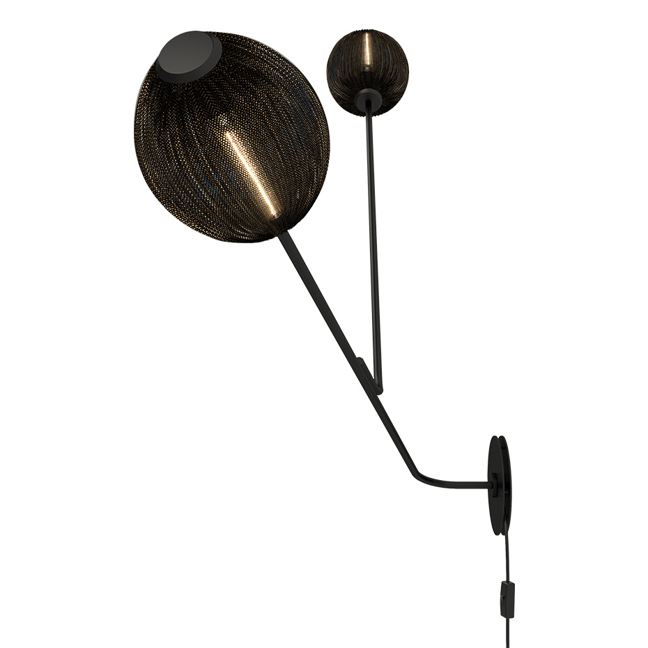 Satellite Vägglampa Soft Black Semi Matt