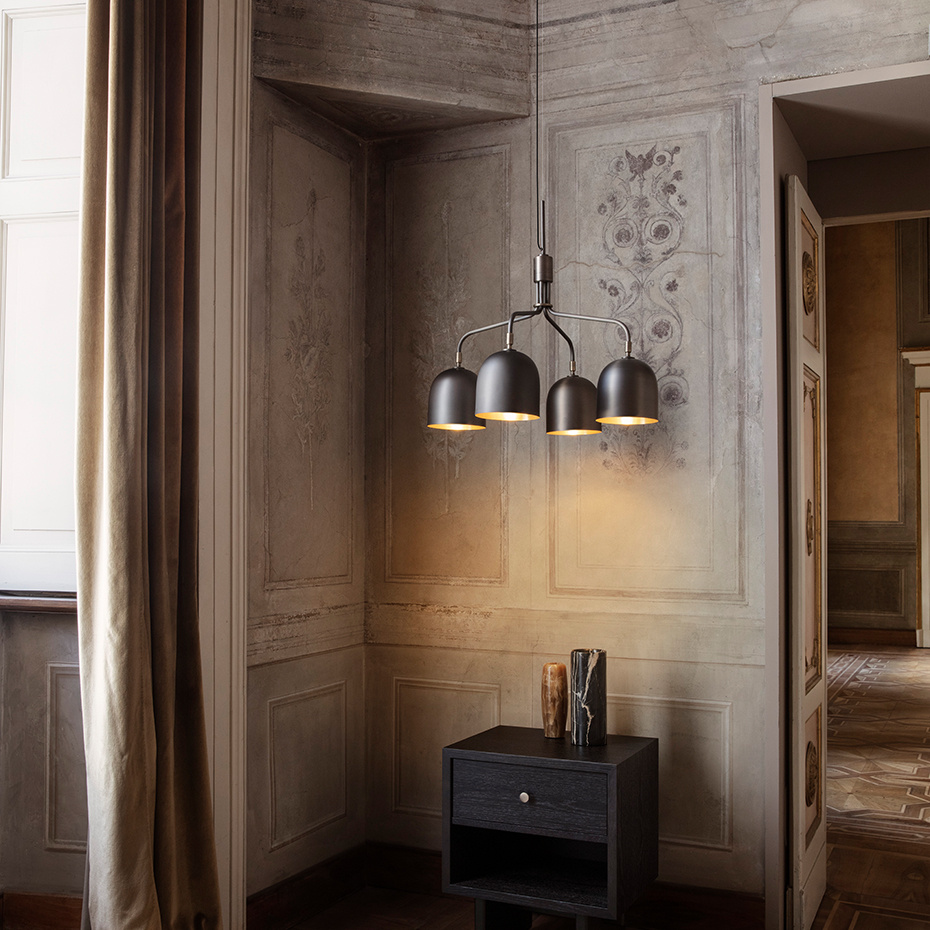 Howard Ljuskrona 4 Arm Short Gunmetal