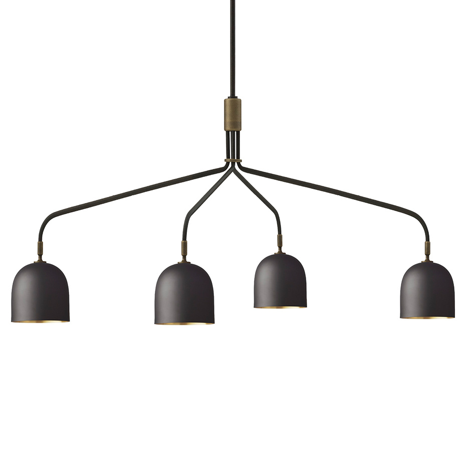 Howard Ljuskrona 4 Arm Long Gunmetal