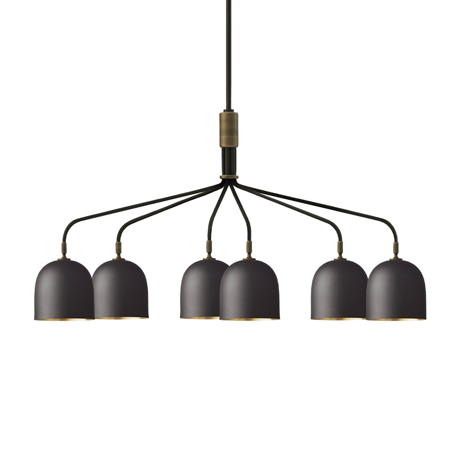 Howard Ljuskrona 6 Arm Gunmetal