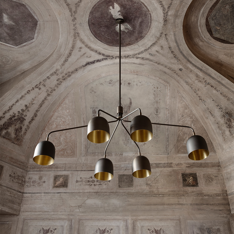 Howard Ljuskrona 6 Arm Gunmetal