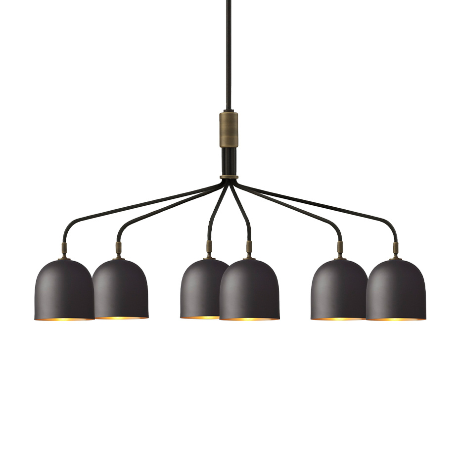 Howard Ljuskrona 6 Arm Gunmetal