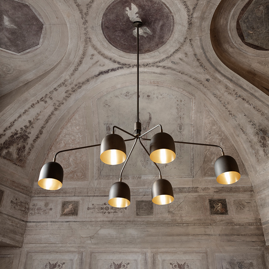 Howard Ljuskrona 6 Arm Gunmetal