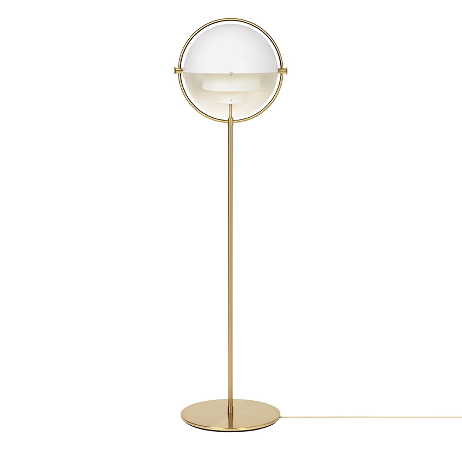 Multi-Lite Golvlampa White/Brass