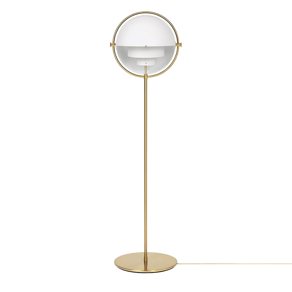 Multi-Lite Golvlampa White/Brass