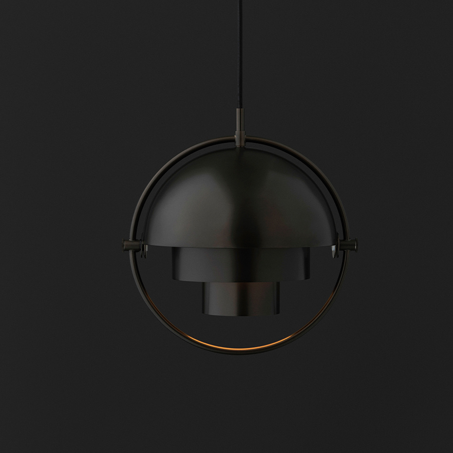 Multi-Lite Pendel Black Brass