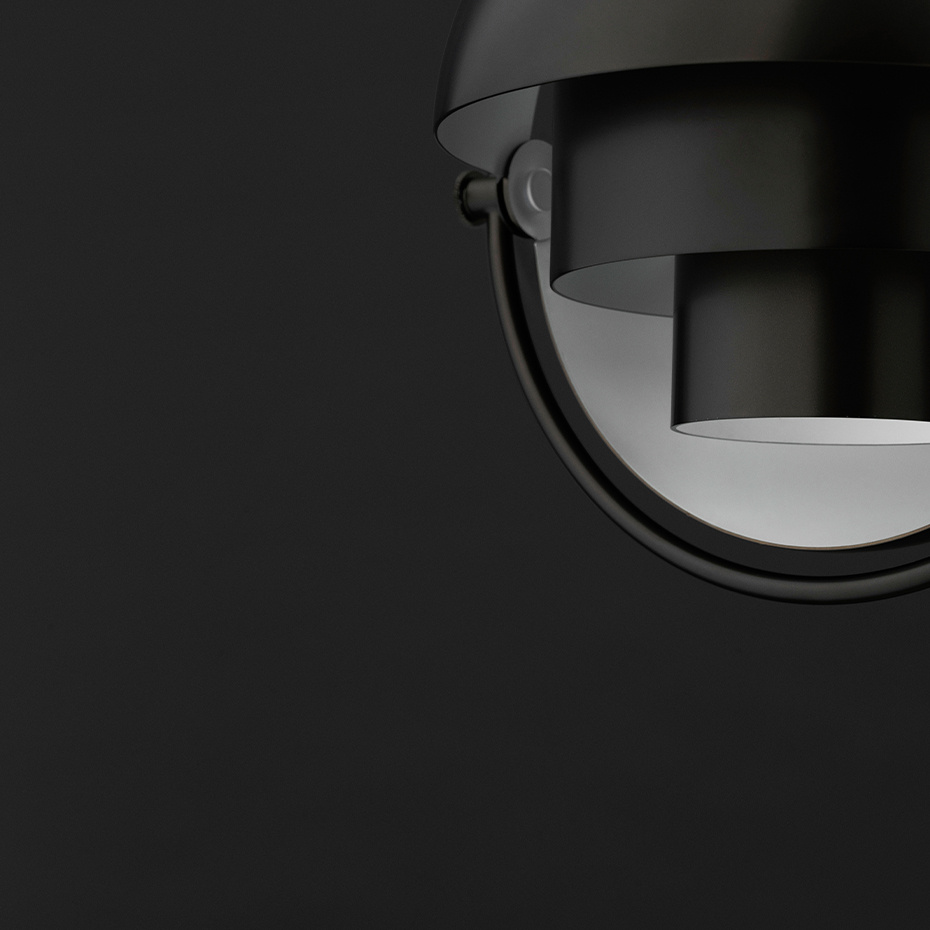 Multi-Lite Pendel Small Black Brass