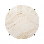 TS Coffee Table Ø55cm Neutral White Travertine TS Coffee Table Ø55cm Neutral White Travertine